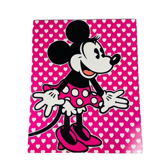 Disney Other - Disney Minnie Mouse Stuff Kids 3 Ring Folders For Binder Die-cut Unpunched